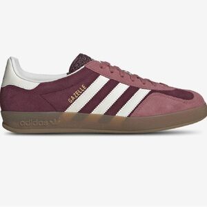 Adidas Gazelle Indoor Sneaker- Maroon